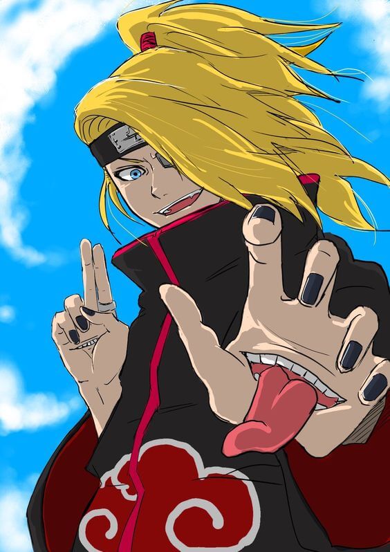 Deidara Akatsuki Naruto