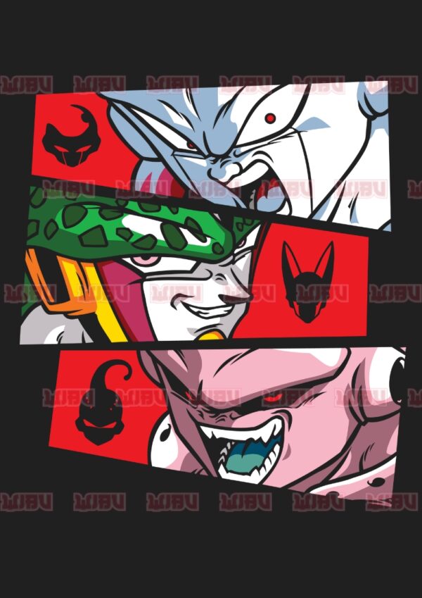 Dragon Ball Frieza, Cell, Majin Buu