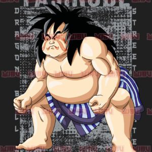 Áo thun Wibu Dragon Ball x Street Fighter Yajirobe