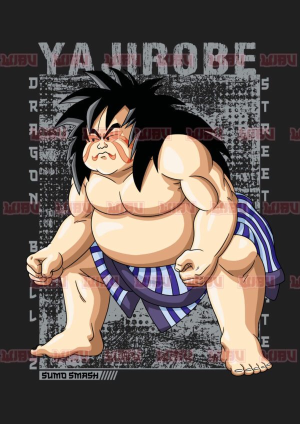 Áo thun Wibu Dragon Ball x Street Fighter Yajirobe