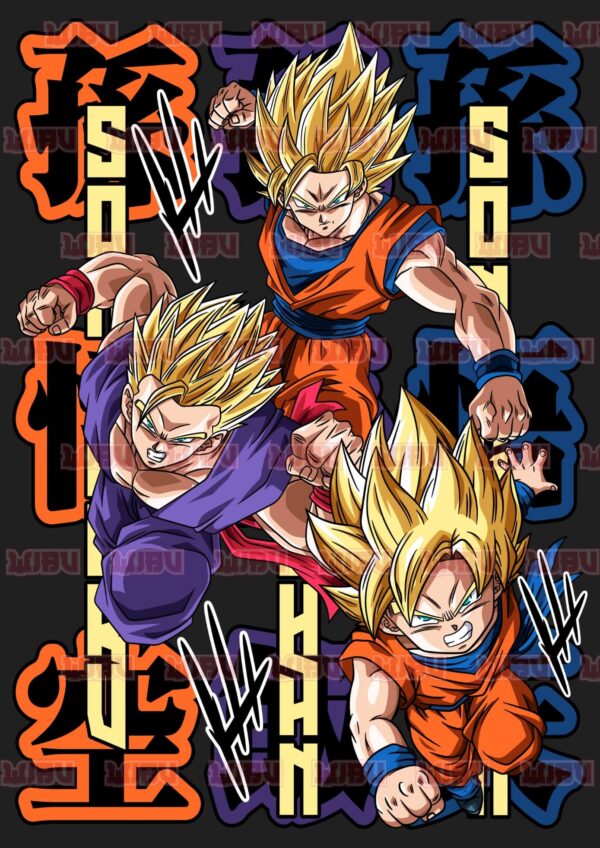 Dragon Ball Goku, Gohan, Goten