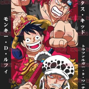 One Piece Luffy, Kid, Law