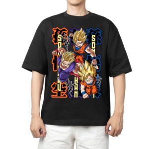 Áo thun Wibu Dragon Ball Goku, Gohan, Goten