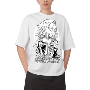 Áo thun Wibu Jujutsu Kaisen Gojo Satoru S11 trắng